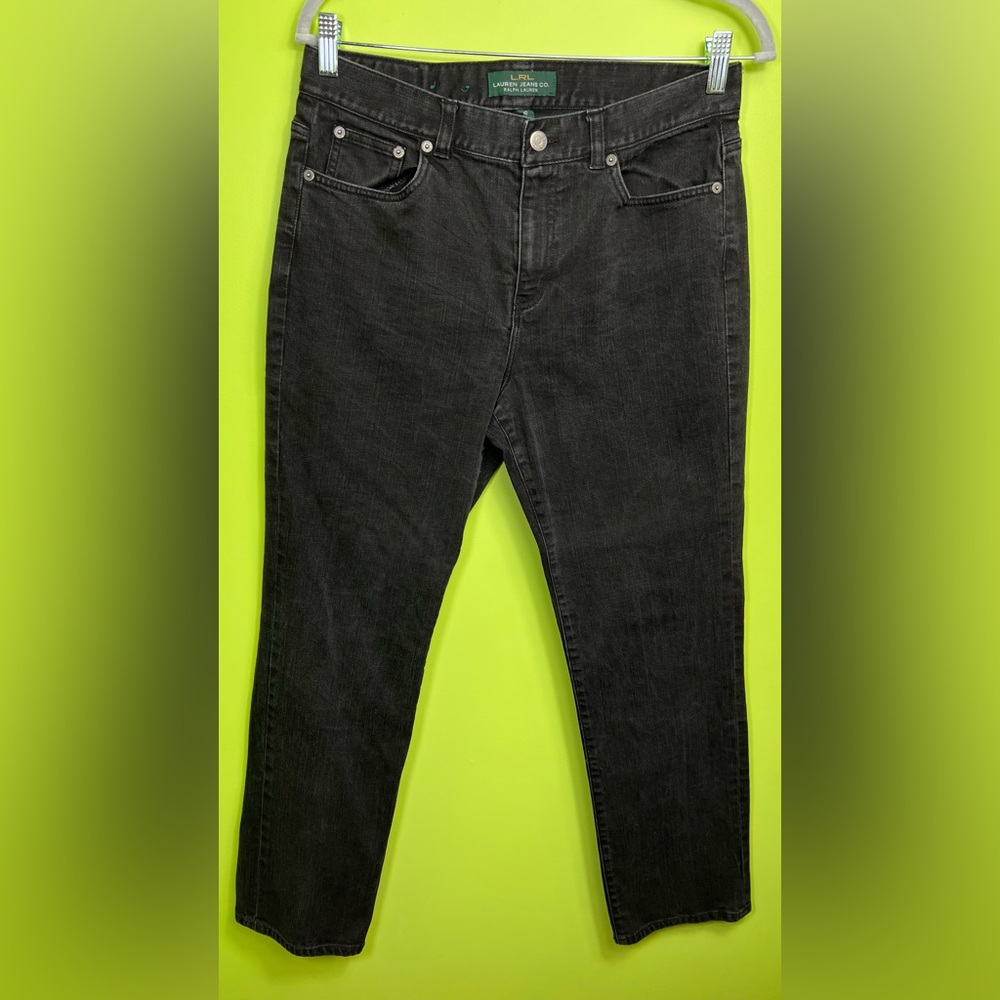 Ralph Lauren classic straight black jeans size 10